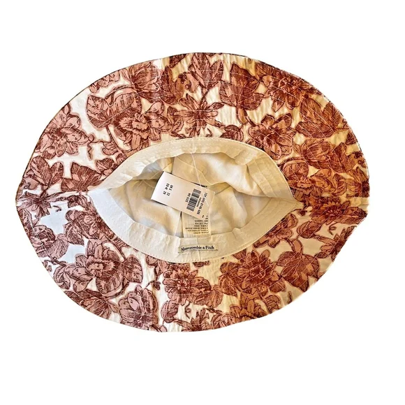 NWT Abercrombie & Fitch Floral Bucket Hat - Picture 3 of 3